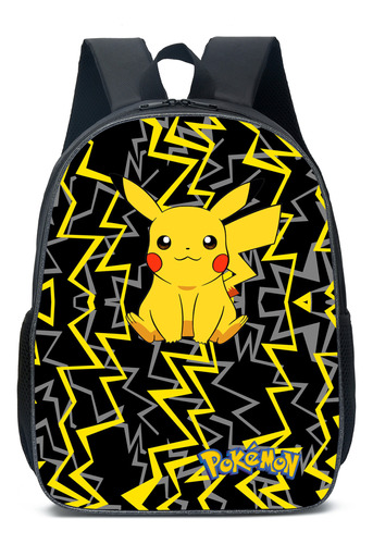 Mochila Kawaii Pokémon Pikachu Para Estudiantes, Mochila Esc