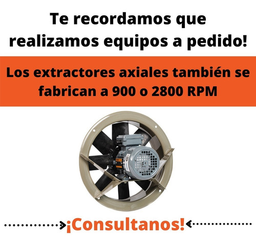 Imagen 8 de 10 de Extractor De Aire Axial Industrial 45 Cm P/ Pared Gatti Ventilación