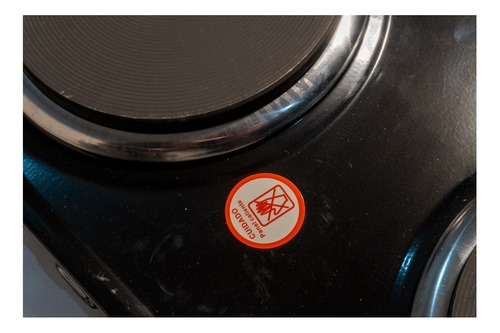 Imagen 2 de 2 de Anafe eléctrico KanjiHome KJH-HP2200STD negro 220V