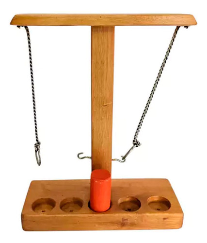 Juego De Mesa Pendulo Enganchado De Madera - Maderplast