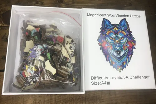 Puzzle madera lobo clearance