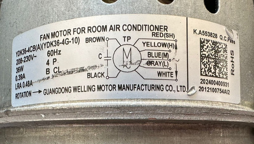 Motor Evaporador Para Aire Acondicionado Midea