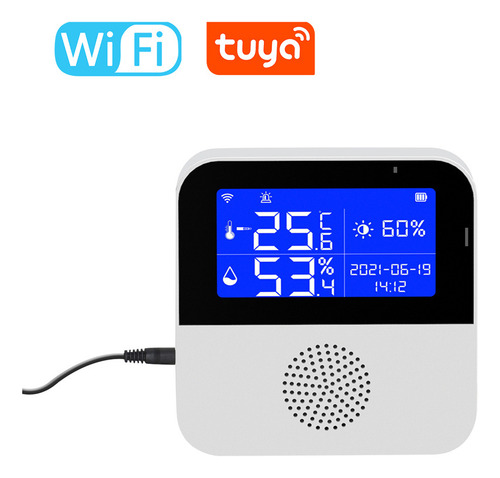 Sensor De Temperatura Y Humedad Pantalla Wifi Aplicación T