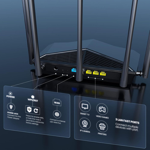 Router Wifi 6e Smart Wifi 6e, Enrutador Inalámbrico Gigabit