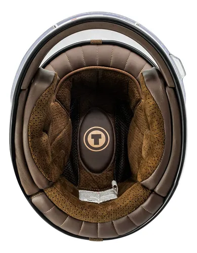 Casco De Moto Torc T1, Retro, Integral, Unisex, Color Cobre