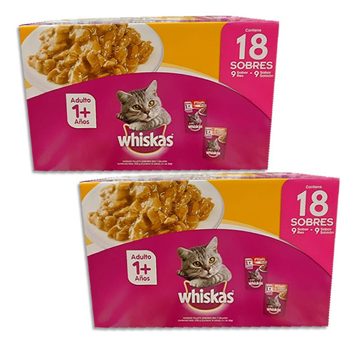 2 Comida Humeda Whiskas Gatos