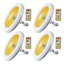 Comprar Kit X4 Ventiladores Bombillo Led Con Control Remoto Y Aroma