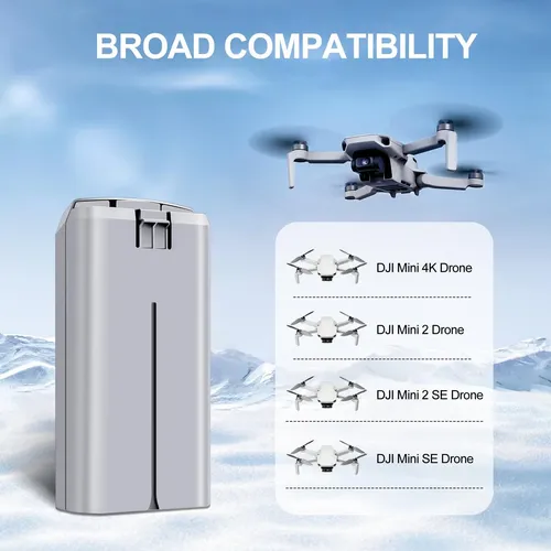 Batería Mini 4K/2 2 unidades, 2400 mAh, 7,7 V, batería inteligente para DJI Mini 4K/2/SE/2 SE