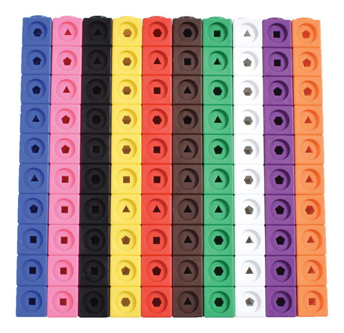 Juego De 100 Cubos Para Matemáticas Elementos Manipulativos