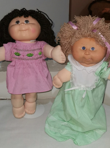 Muñeca Cabbage Patch Grande Pelo Estambre Con Otra De Regalo