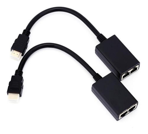 Extensor Hdmi Rj45 Cat5e Cat6 Lan Ethernet Balun De 30 M