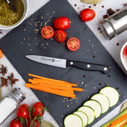 Cuchillo Para Verduras 3 Claveles 10 Cms- Uniblock 1108