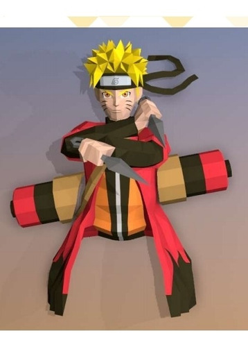 Naruto Mod Sabio Pared Pdf Papercraft  (Reacondicionado)