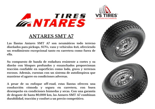 Llanta 235/70r16 106s Antares Smt A7 Auto At