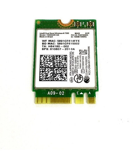 Para Intel 7260an 7260ngw 300m Placa De Rede Dual Band