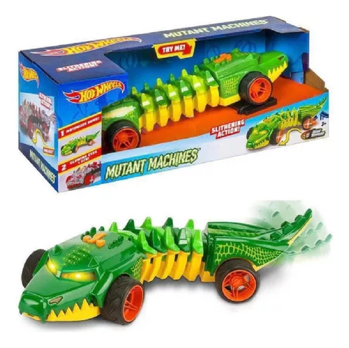 Brinquedo Hot Wheels Mutant Machine Motorized Croc Verde