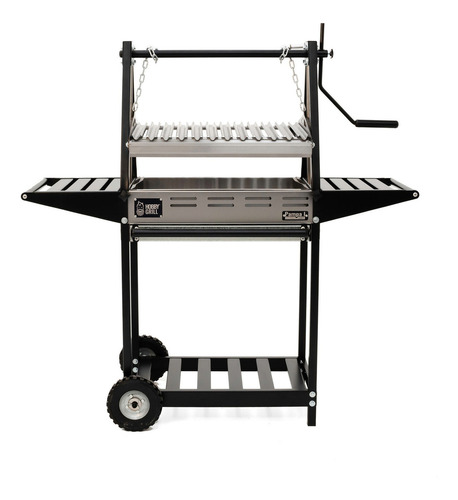 Hobby Grill Asador De Carbón Pampa I Chef Acero Inoxidable Color Plateado