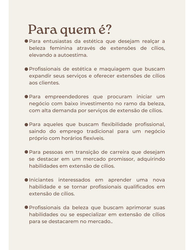 Curso De Extensão De Cílios
