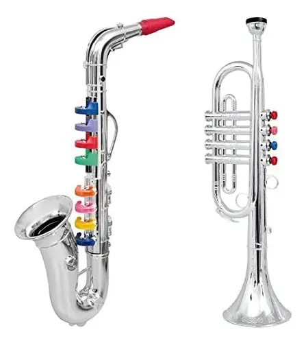 Sxhlseller Saxofón De Juguete Para Niños Con 3 Tonos – Instrumento Musical De Plástico Para Juego Imaginativo Y Creatividad