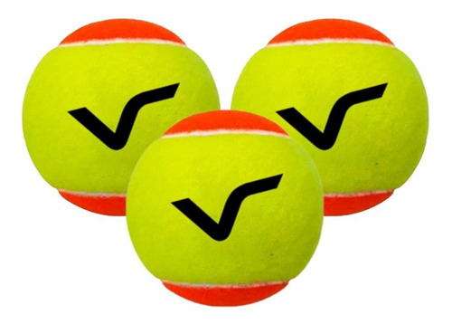 Kit Com 3 Bolas Para Beach Tennis Vg Plus