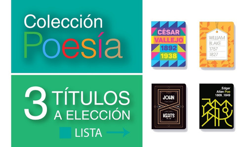 Imagen 1 de 2 de Pack 3 Libros Colección Poesía - Antología - Batiscafo