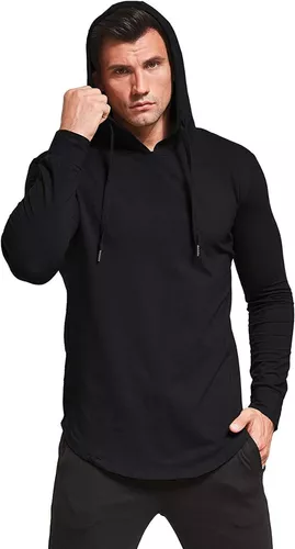 Camiseta Longline sem manga com Capuz