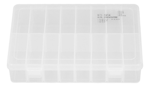 Organizador De Joyas, 16 Compartimentos, Transparente, 16 Re