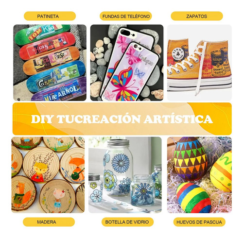 Rotulador Acrílico Con Punta De Pincel De 48 Colores
