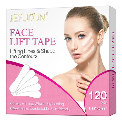 . Cinta De Estiramiento Facial, Cinta Facial Invisible Como