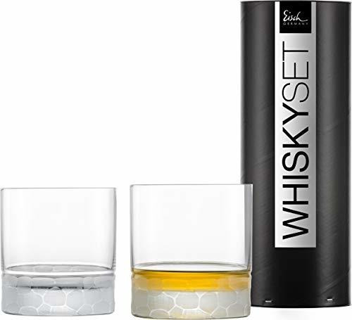 Vasos De Whisky De Cristal   Juego De 2 Vasos Hechos Ma...