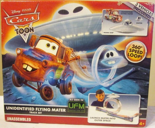Cars Toon Disney Pixar Pista Mate Flying Mater Lanzador 360°