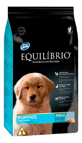 Comida Para Cachorros Equilibrio Agile Raza Grandes 15kg