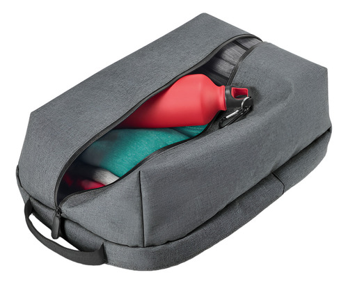 Mochila Notebook Reforçada Executiva Resistente Cor Cinza Desenho Do Tecido Lisa