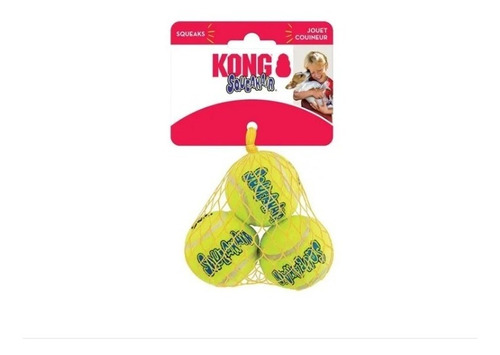 Juguete Kong Squeak Air Ball Pelota Para Perro Con Chifle X3