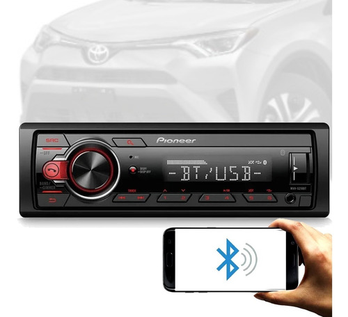 Aparelho Som Pioneer Bluetooth/usb/aux Toyota Rav