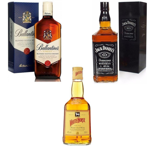 Kit Ballantine's + White Horse + Jack Daniel's Old.7