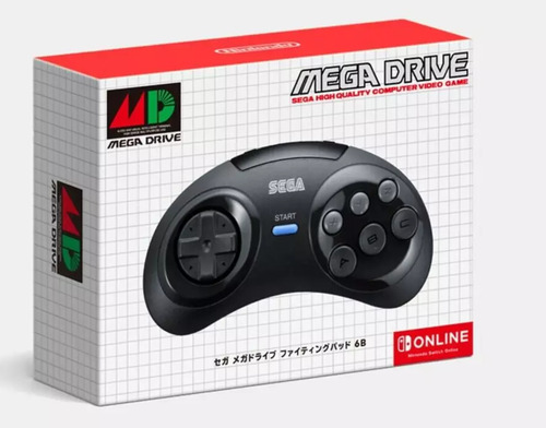 Controle Sega Mega Drive - Nintendo Switch Online Preto