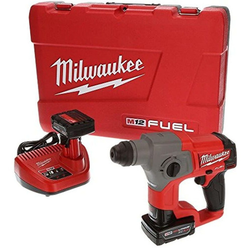 Milwaukee 241622xc M12 Fuel 58 Sds Plus Kit De Martillo Gira
