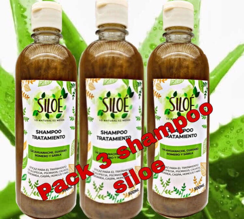Pack De 3 Shampoos Siloe Contra Calvicie, Caspa, Alopecia.
