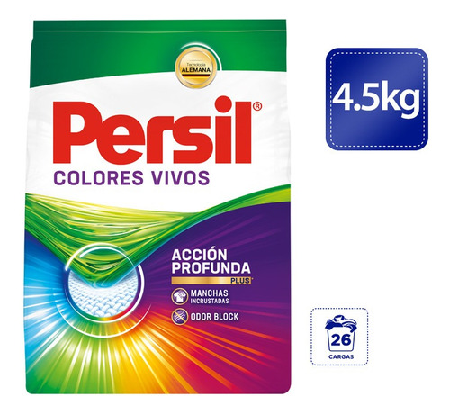 Persil detergente en polvo colores vivos 4.5kg