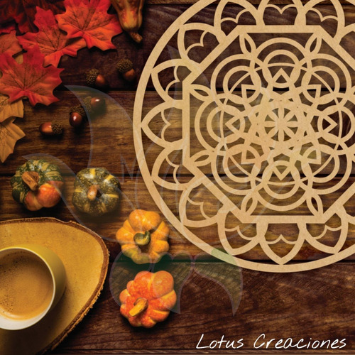 Platos De Sitio - Estilo Mandala -corte Láser-venta Directa
