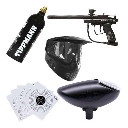 Spyder Victor Equipo Paquete Gotcha Completo Paintball Xtr P