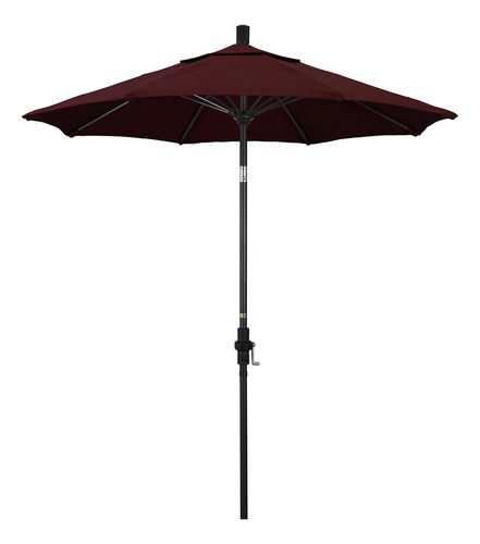 California Umbrella 7.5' Ronda De Aluminio Poste Fibra De Vi