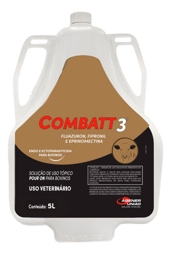 Combatt 3 Pour-on - 5 Litros