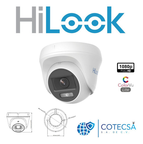 Kit 16 Camaras 1080 Hilook Colorvu Domo 305mts Utp 1tb