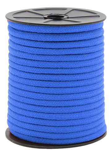 Cordão Trançado São José Algodão 5mm 20mts Com Alma Cor 009- Azul Turquesa