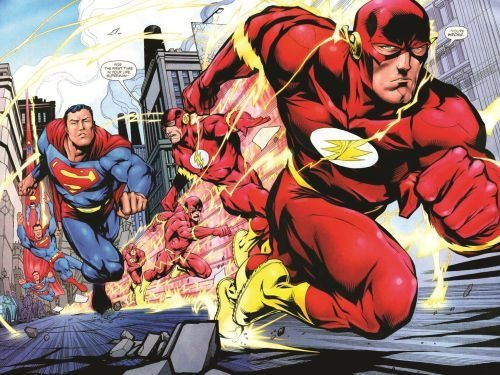 Imagem 1 de 2 de Placa Quadro Decorativo A3 - 30 X 42 Flash E Super Homem