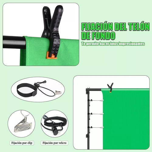 Suporte Fundo Infinito Chroma Key 3x2m + Bolsa + Sacos Areia
