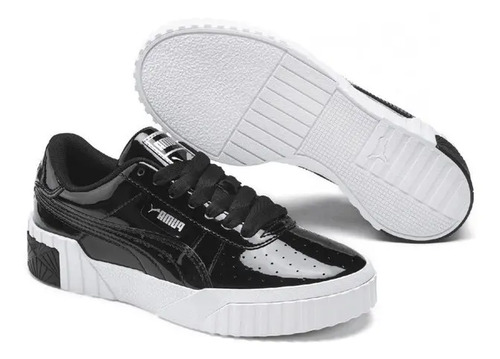 Tenis Puma Cali Patent Mujer Negro Originales Nuevos En Caja | Envío gratis
