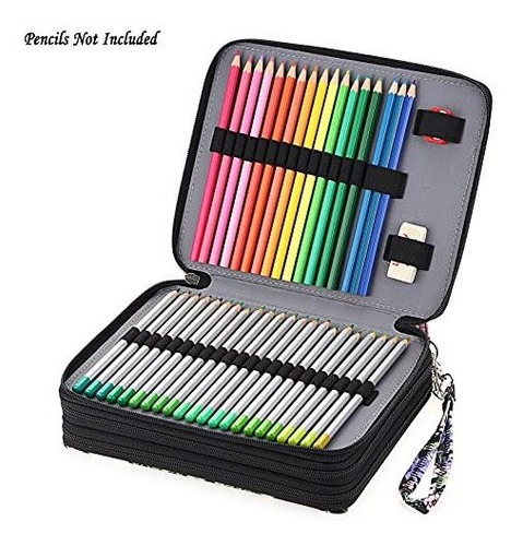 Estuche Para Colores Diseño Florales Con 120 Ranuras Con As